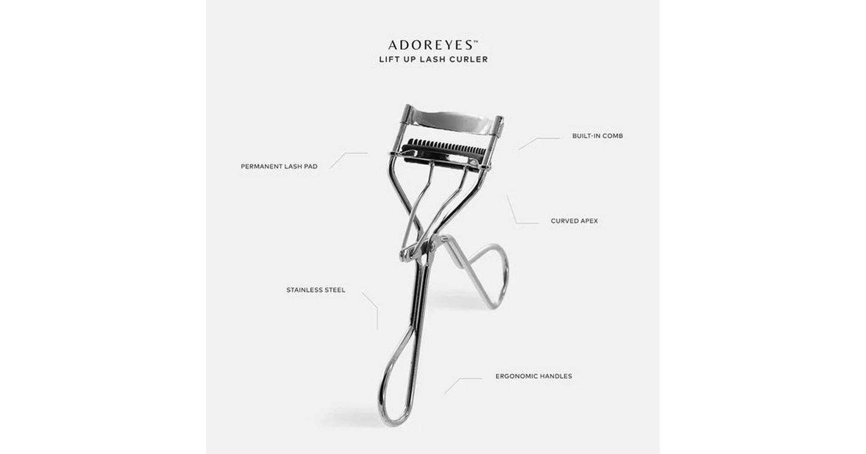 ADOREYES Lift Up Lash Curler with built-in comb
