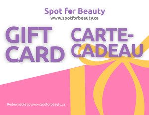 Spot for Beauty gift card Spot for Beauty gift card