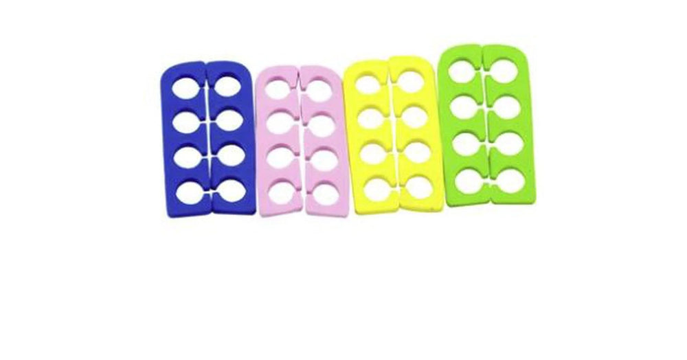 Toe Seperators foam (2 rows/pack) - Multicoloured