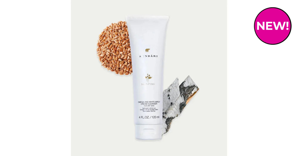 Sundari Omega 3 And White Birch Cream Cleanser For Dry Skin (4floz/120ml)