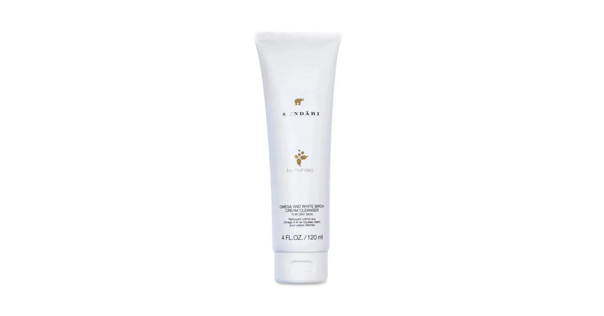 Sundari Omega 3 And White Birch Cream Cleanser For Dry Skin (4floz/120ml)