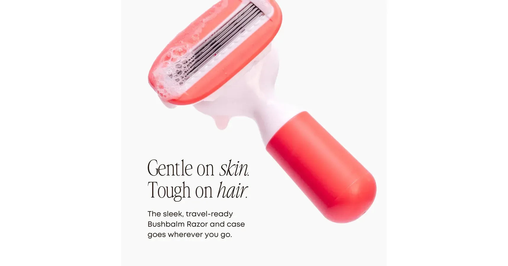 Bushbalm Travel Razor (pink)