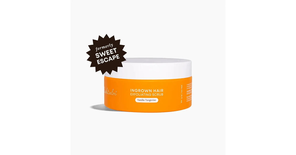 Bushbalm Vanilla Tangerine Exfoliating Scrub Ingrown Hair (8oz/236ml)