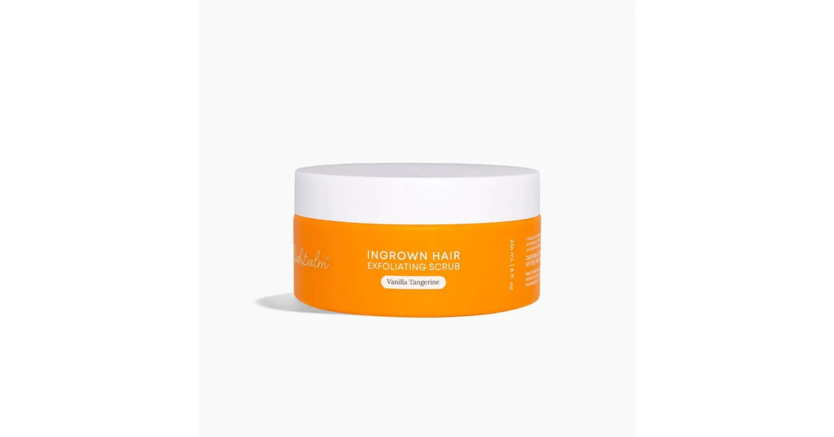 Bushbalm Vanilla Tangerine Exfoliating Scrub Ingrown Hair (8oz/236ml)