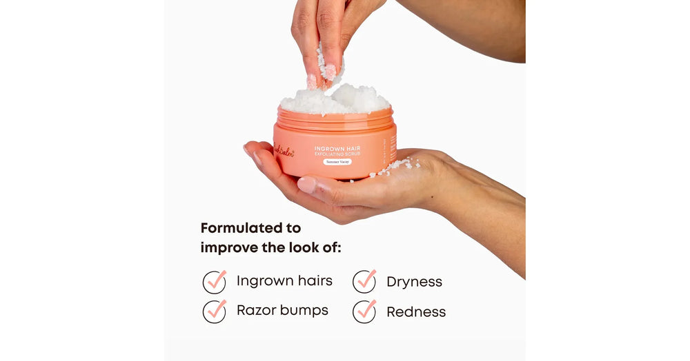 Bushbalm Summer Vacay Exfoliating Scrub Ingrown Hair (8oz/236ml)