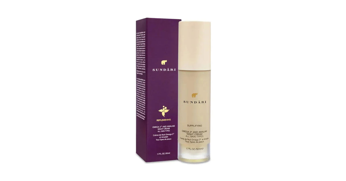 Sundari Omega 3+ And Amalaki Night Cream For All Skin Types (1.7floz/50ml)