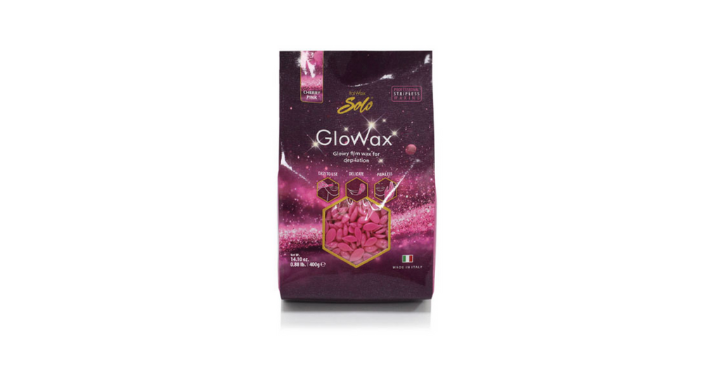 Italwax Hot Film Wax In Granules Cherry Pink Glowax (400g)