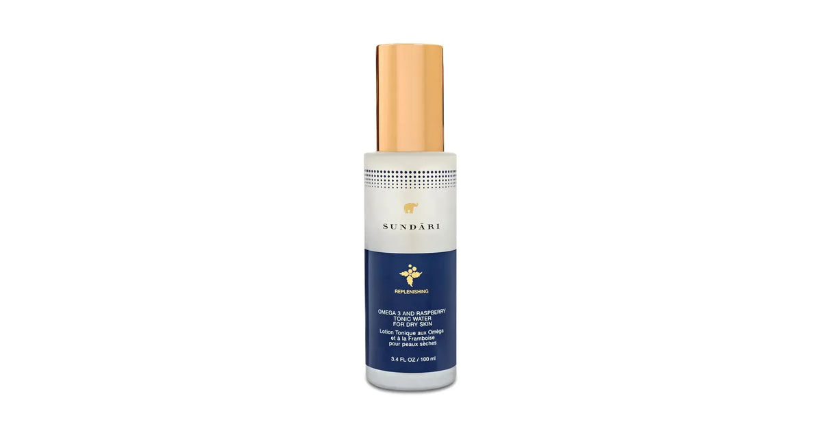 Sundari Omega 3 And Raspberry Tonic Water For Dry Skin (3.4floz/100ml)