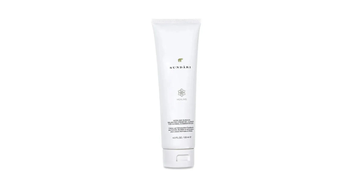 Sundari Neem And Burdock Balancing Cream-Gel Cleanser For Comb. Skin(4floz/120ml)