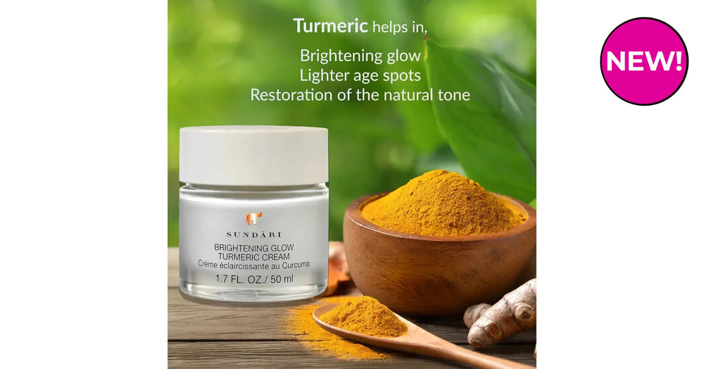 Sundari Brightening Glow Turmeric Cream For All Skin Types (1.7floz/50ml)