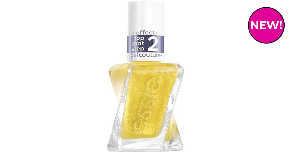 essie couture - top coat crushed gold (13.5ml)