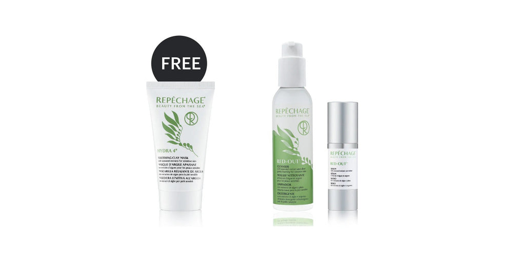 Repêchage Free Hydra 4® Shooting Clay Mask with a purchase of Red Out Cleanser and Red-Out Serum