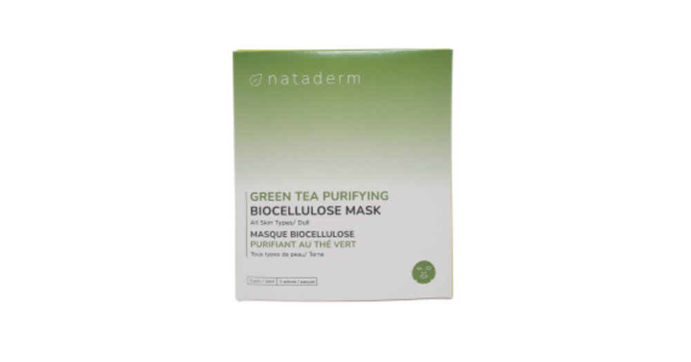 Nataderm Green Tea Purifying Biocellulose Mask (5pcs/pack)
