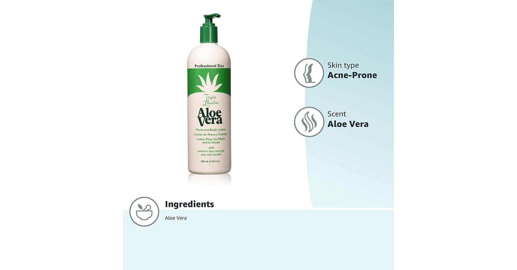 Triple Lanolin Aloe Vera Hand & Body Lotion (20fl.oz./590ml)