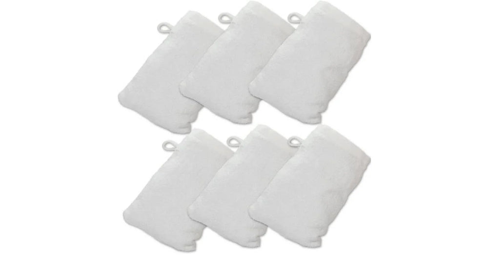 Made Easy Kit bath mitts - single (6x9) - WHITE