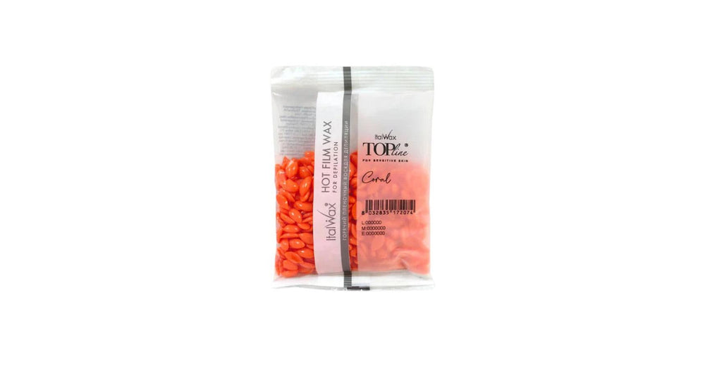 Italwax Top Line Hot Film Wax in Granules Coral For Sensitive (100g sample)