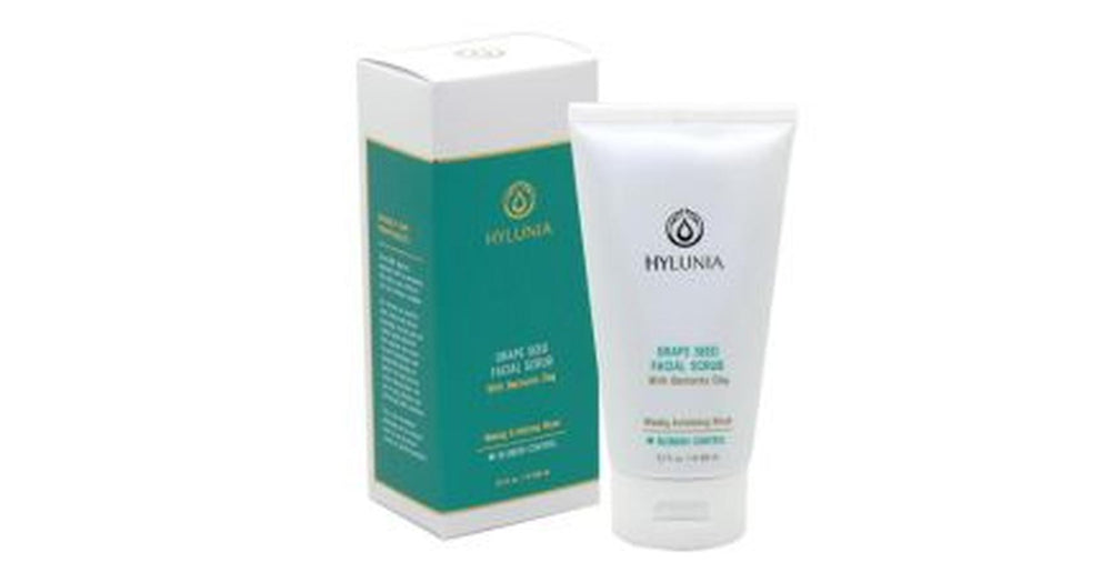 Hylunia Grape Seed Exfoliating Facial Scrub (5.1oz/150ml)