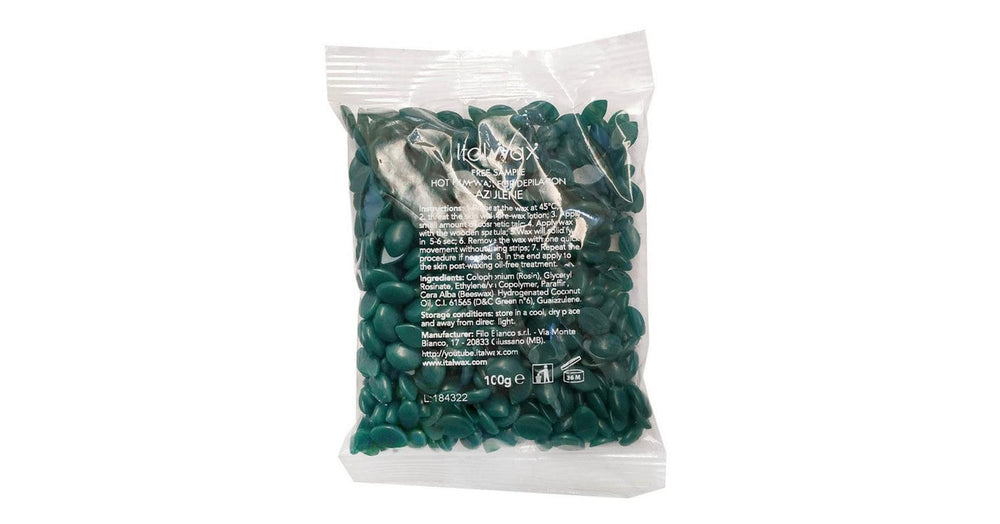 Italwax Hot Film Hard Wax in Granules Azulene (100g sample)