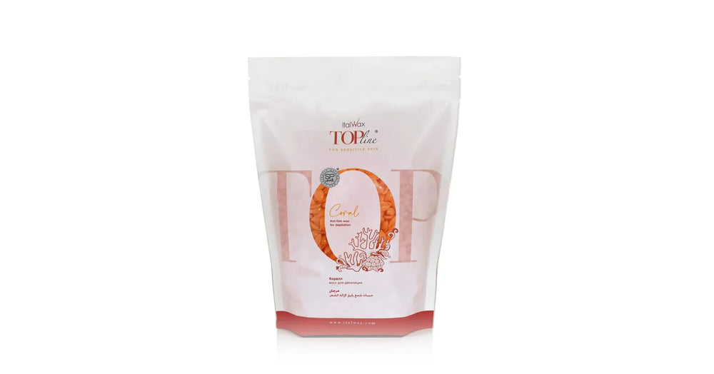 Italwax Top Line Hot Film Wax in Granules Coral For Sensitive (75ml)